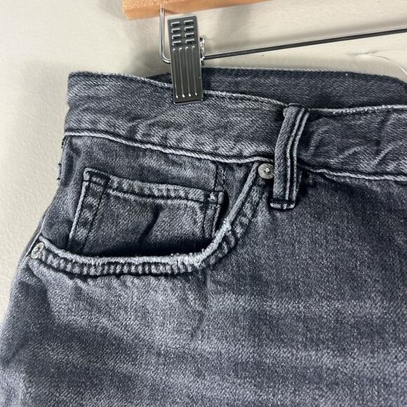 Free People Gray Loving Good Vibrations Denim Shorts - Picture 4 of 6